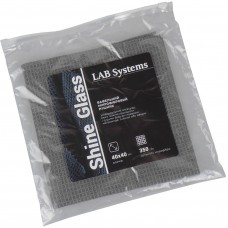 Рушник вафельний для скла Lab Systems (40x40 см, 350 г/м, темно-сірий)
